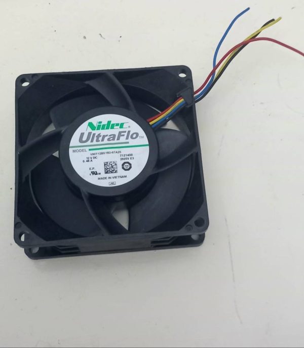 فن 12 ولت -0.48 آمپر 8*8*2.5 cm بلبرینگ 4 سیم nidec